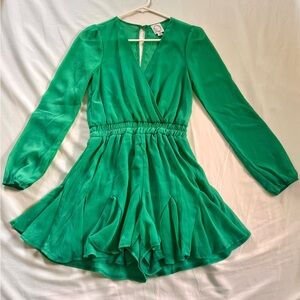 Blue Rain Vibrant Green Garment